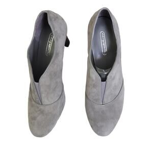 Easy Spirit Gray Suede Slip On  Ankle Boots 6 1/2 New In Box